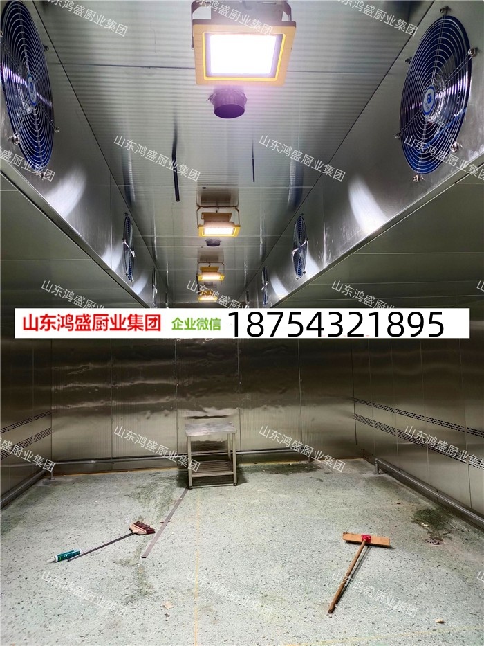大型醒發(fā)房，大型醒發(fā)室安裝現(xiàn)場(chǎng)，全自動(dòng)不銹鋼聚氨酯醒發(fā)房，大型饅頭包子醒發(fā)箱